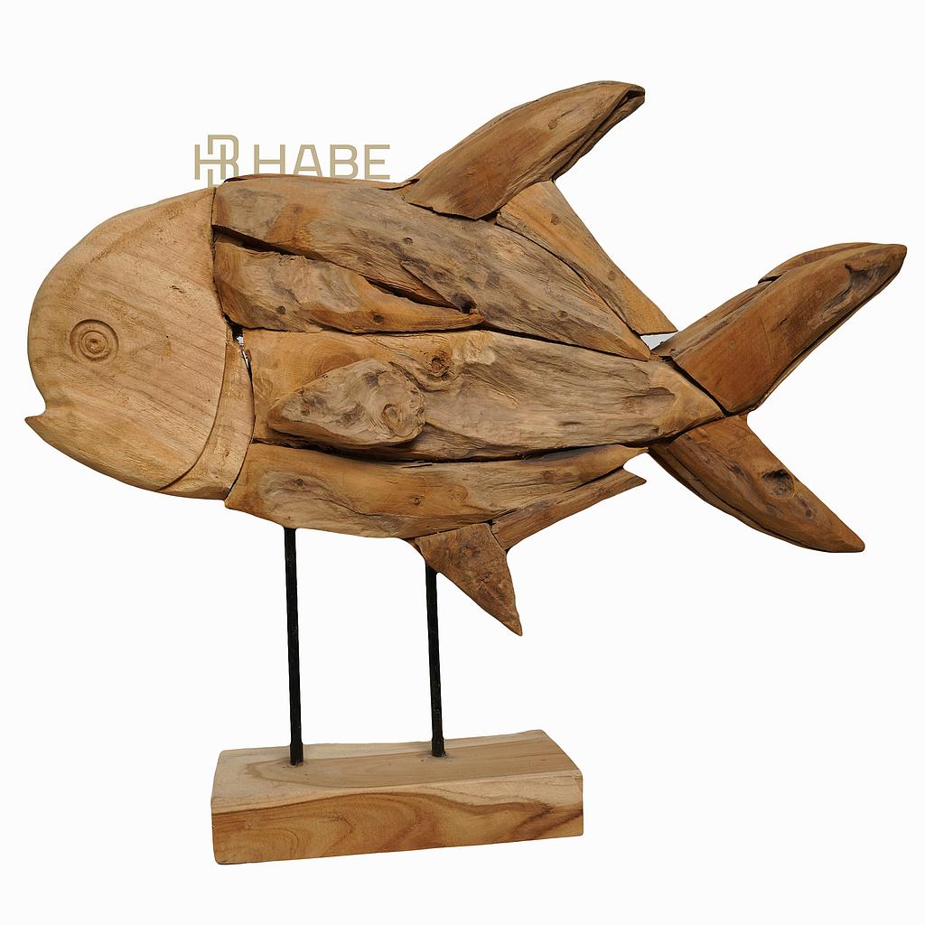 Fish Erosion Wood on Feet Natural