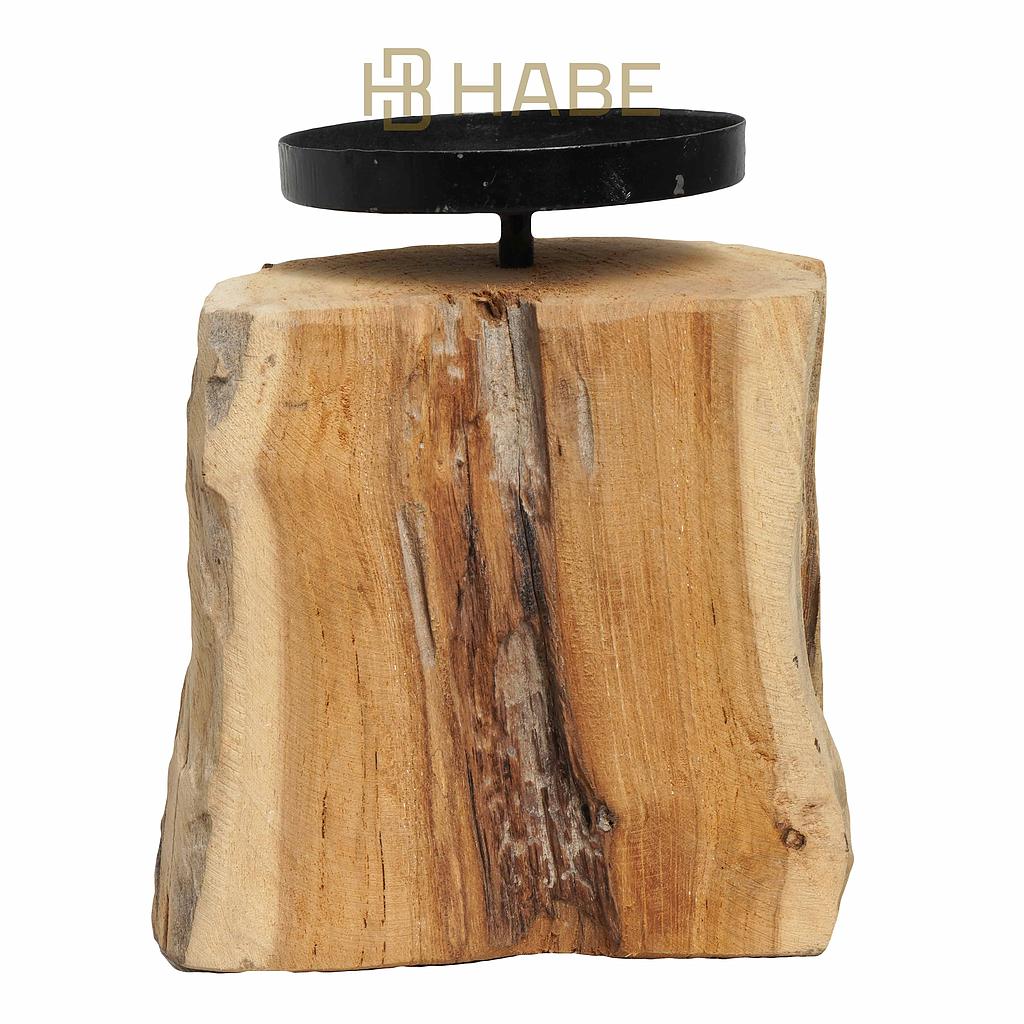 Root Candle Holder (flat side) Natural