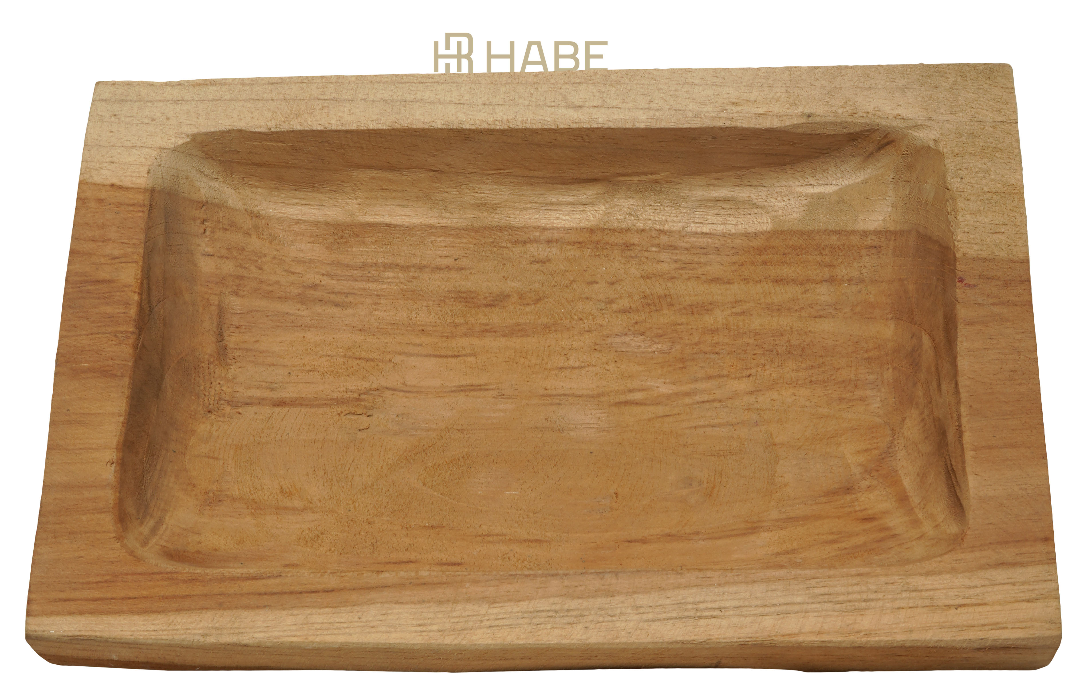 Plate rectangular 24x16x5 cm Natural