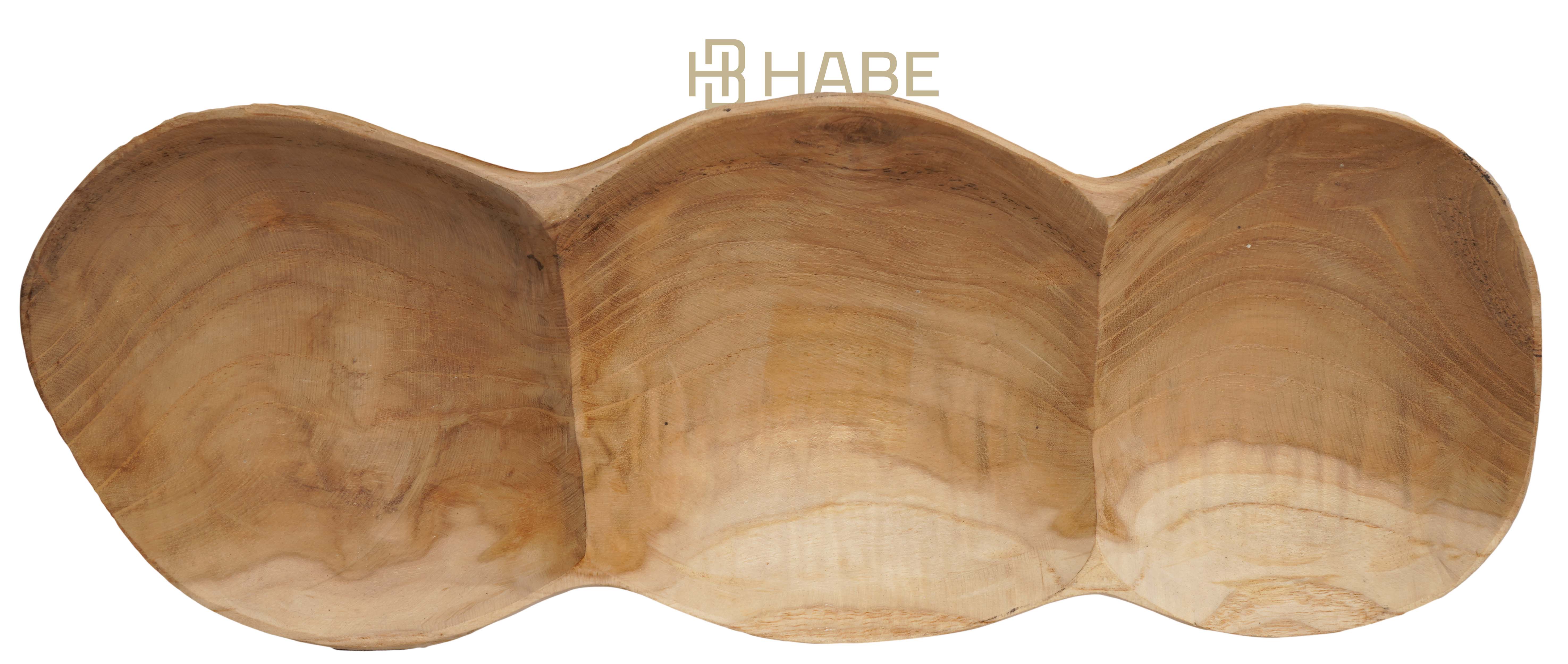 Teak Long Bowl Thin L 39x15x5 cm Natural