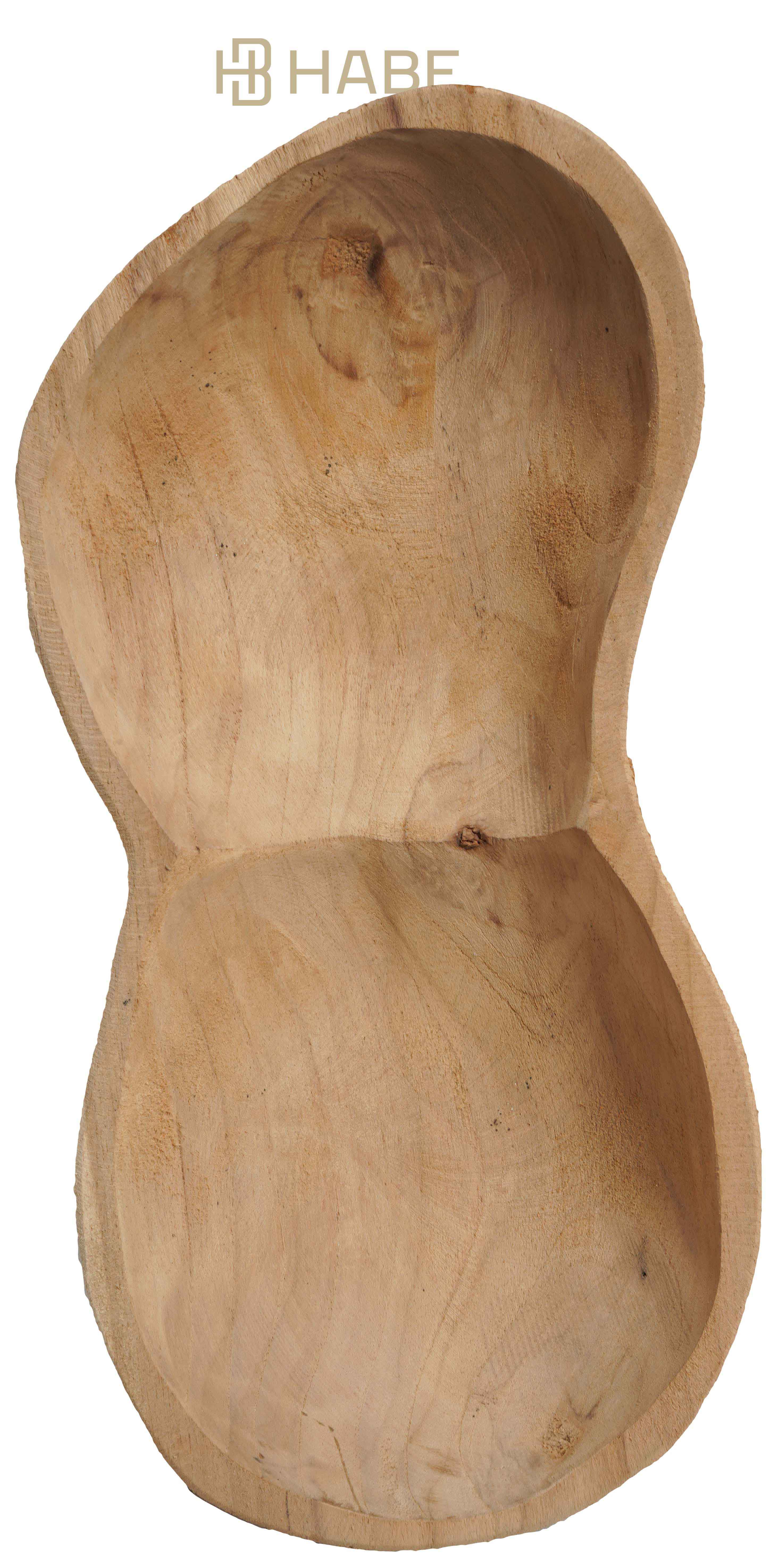 Teak long bowl thin S 29x14x4,5 cm Natural